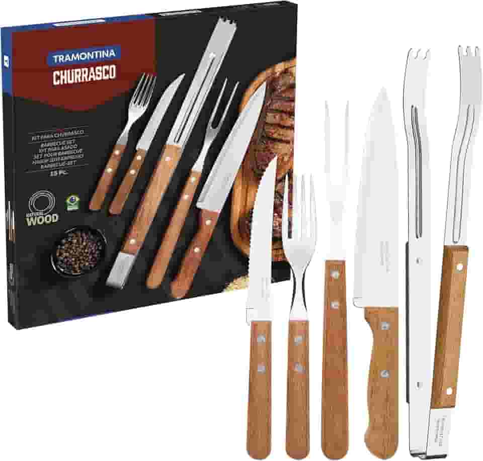 Kit para Churrasco 15 Peças Tramontina Natural