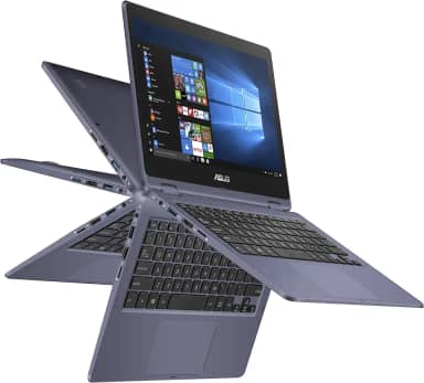 ASUS Vivobook Flip Fino e Leve 2 Em 1 Laptop- Tela Sensível Ao Toque Hd de 11,6', Processador Intel Dual-Core Celeron N3350, 4 Gb Ram, 64 Gb Emmc Storage, Windows 10 Em Modo S, Office 365- J202Na-Dh01