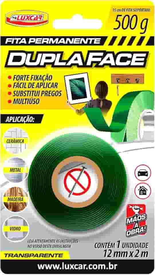 Luxcar - Fita Dupla Face Automotivo Rolo 2MTS