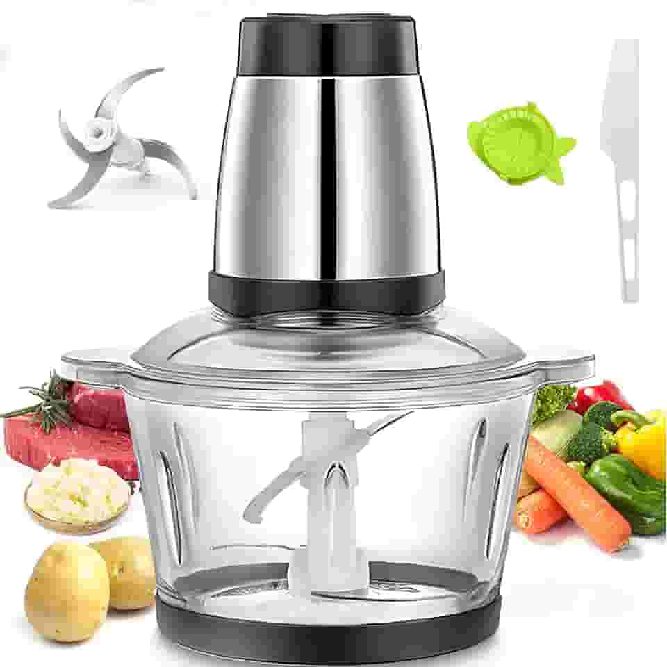 Processador de Alimentos 220v, Multiprocessador de 2L, Moedor de Carne, Triturador de Alimentos Eletrico, Mini Processador, Multiprocessador de Alimentos, Grande Capacidade