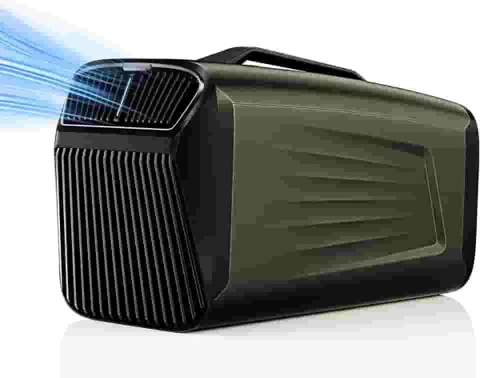 Ar condicionado portátil 5200BTU para barraca de acampamento, ar-condicionado com controle remoto, CA portátil para caminhões ao ar livre, trailers, pesca, casas de animais de estimação, AC adequado