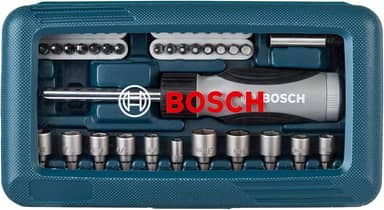 Bosch Kit de Pontas e Soquetes para parafusar com 46 peças