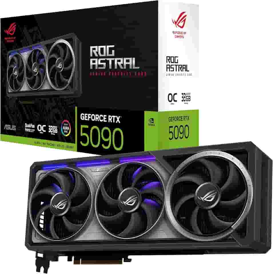 ASUS Placa de vídeo NVIDIA GeForce RTX 5090 32GB GDDR7 PCI Express 5.0 / ROG-ASTRAL-RTX5090-O32G-GAMING