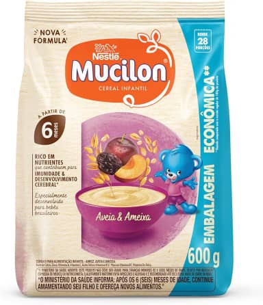 Cereal Infantil Mucilon Aveia e Ameixa 600g
