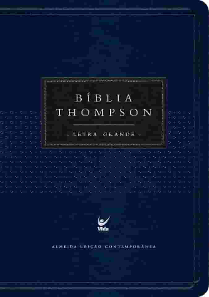 Bíblia Thompson - AEC - Letra Grande - Azul e Preta c/ índice