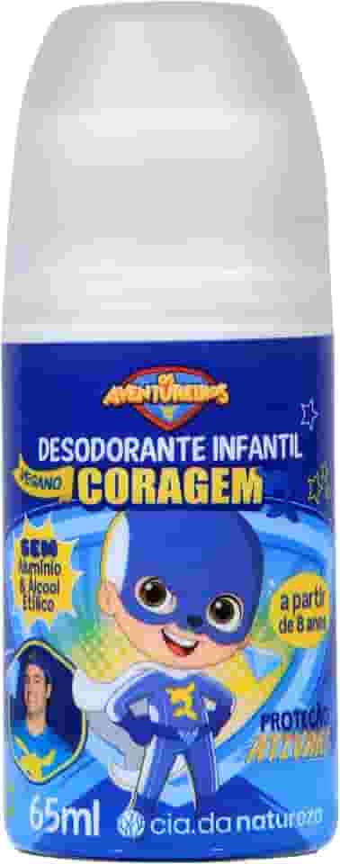 Cia Da Natureza - Desodorante Roll On Cia Da Natureza 65Ml Luccas Neto Os Aventureiros Coragem