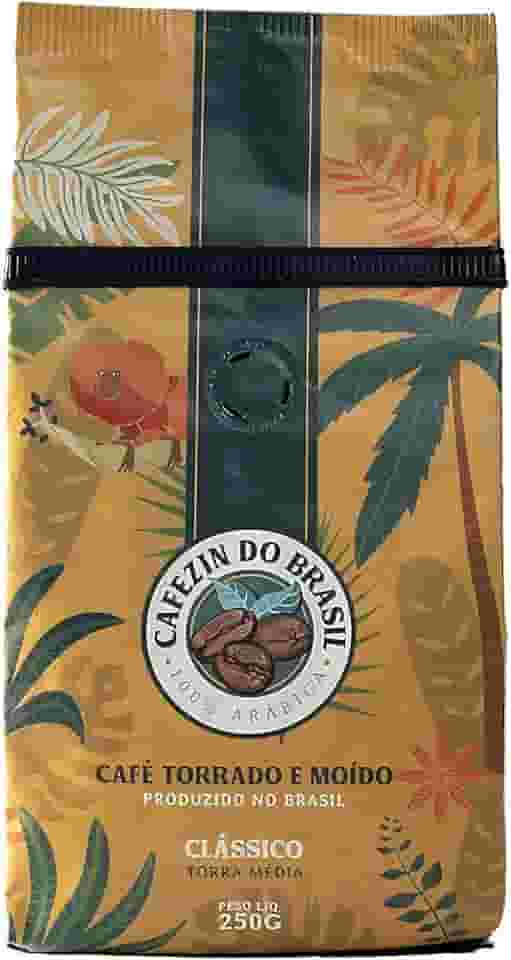 Cafezin do Brasil - Café Torrado e Moído - Clássico - 250g - 100% Arábica