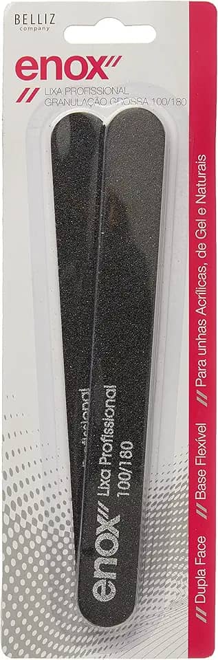 Enox Lixa Profissional Granulação Grossa 100/180 Clássica com 2 Unids