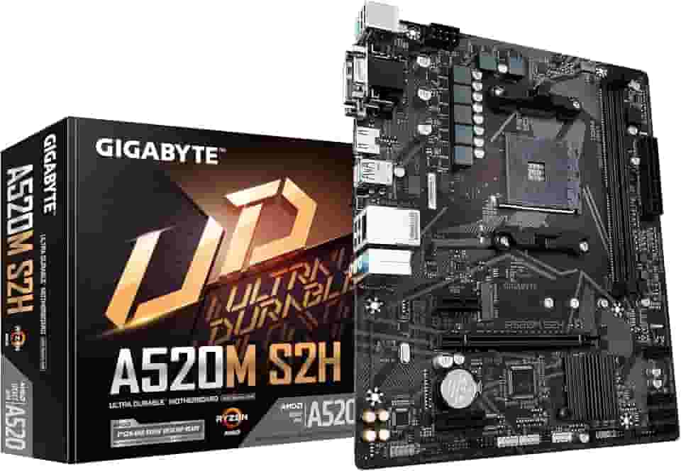 Placa Mãe Gigabyte A520M S2H DDR4, AMD, AM4
