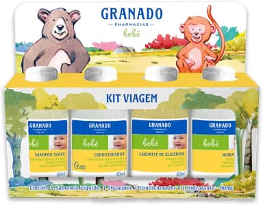 Granado Kit Viagem Do Bebê, 60ml, 4 Unidades