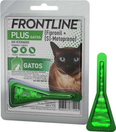 Frontline Antipulgas e Carrapatos Plus para Gatos, verde, Tamanho único
