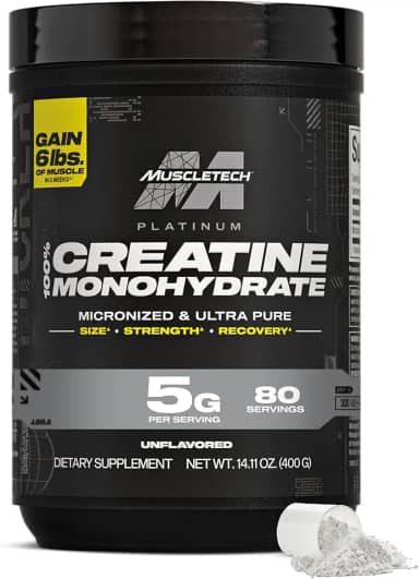 CREATINA PLATINUM MUSCLETECH 400GR (Embalagem pode variar)