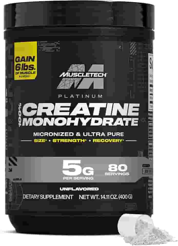 CREATINA PLATINUM MUSCLETECH 400GR (Embalagem pode variar)