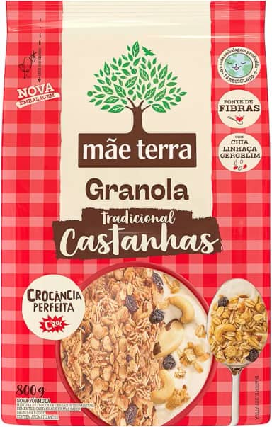 Mãe Terra Granola Tradicional Castanhas Brasileiras 800G