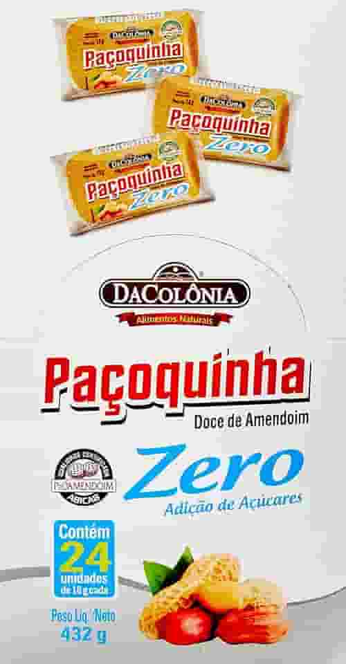 DaColônia Display Pacoca Rolha Zero 432G (24X18G)