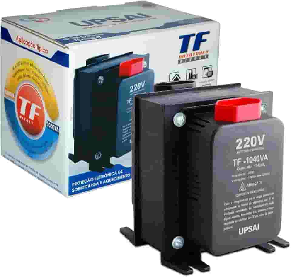 Auto Transformador de Voltagem 1000va 1040va Automático Bivolt 110v / 220v ou 220v / 110v Upsai Modelo 51000104