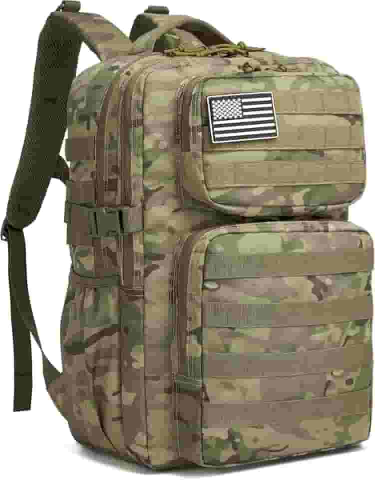 Mochila Impermeável 30L Reforçada com Patch Emborrachado – Mochila Grande de Viagem, Camping, Academia e Uso Diário Masculino