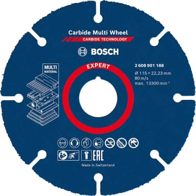Bosch Disco de corte EXPERT Carbide Multi Wheel 115 mm, 22,23 mm