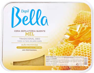 Cera Depilatória Mel, Depil Bella, 1Kg