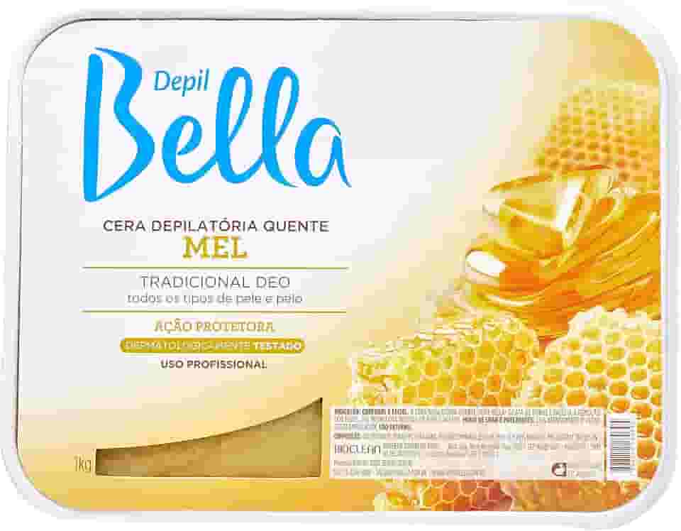 Cera Depilatória Mel, Depil Bella, 1Kg