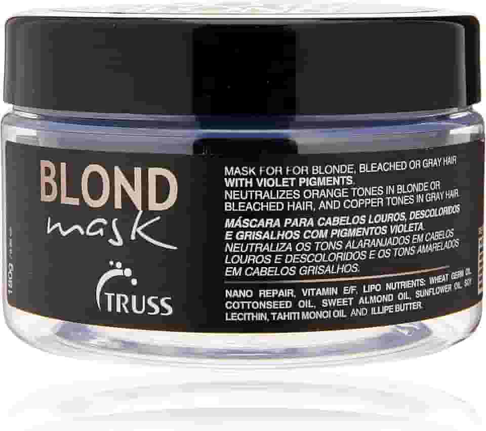 Truss Blond Mask | Máscara Matizadora com Pigmento Violeta para Neutralização do Amarelado e Hidratação Profunda | 180 g