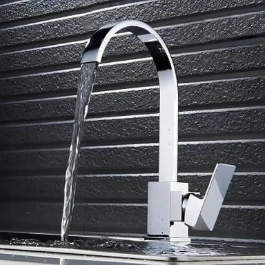 Torneira Banheiro Monocomando Quadrado Bica Movel Luxo Cr.