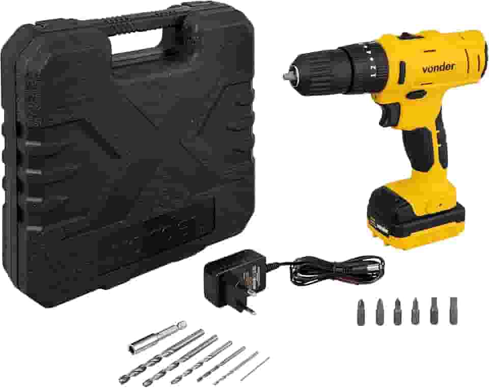 Parafusadeira/Furadeira Com Impacto A Bateria, 12 V, Fonte Bivolt Automática, Pfv 120i Vonder.