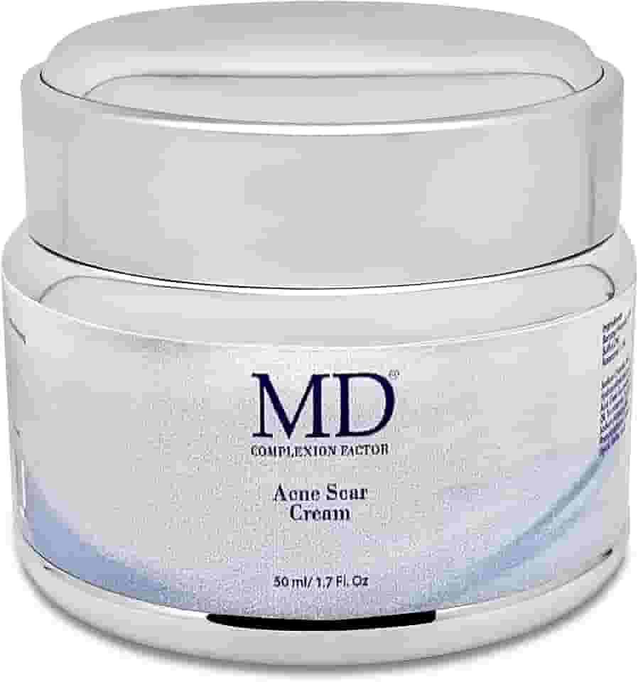MD Creme para cicatrizes de acne com fator de complexão – tratamento para cicatrizes de acne – reduz a acne, vermelhidão, inflamação, cravos e espinhas