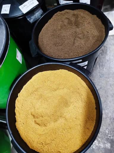 Massa para Pescaria e Ceva / P40 - P50 - FARELO ARROZ - P28 - BIOTRUTA. (1 KG, P40)