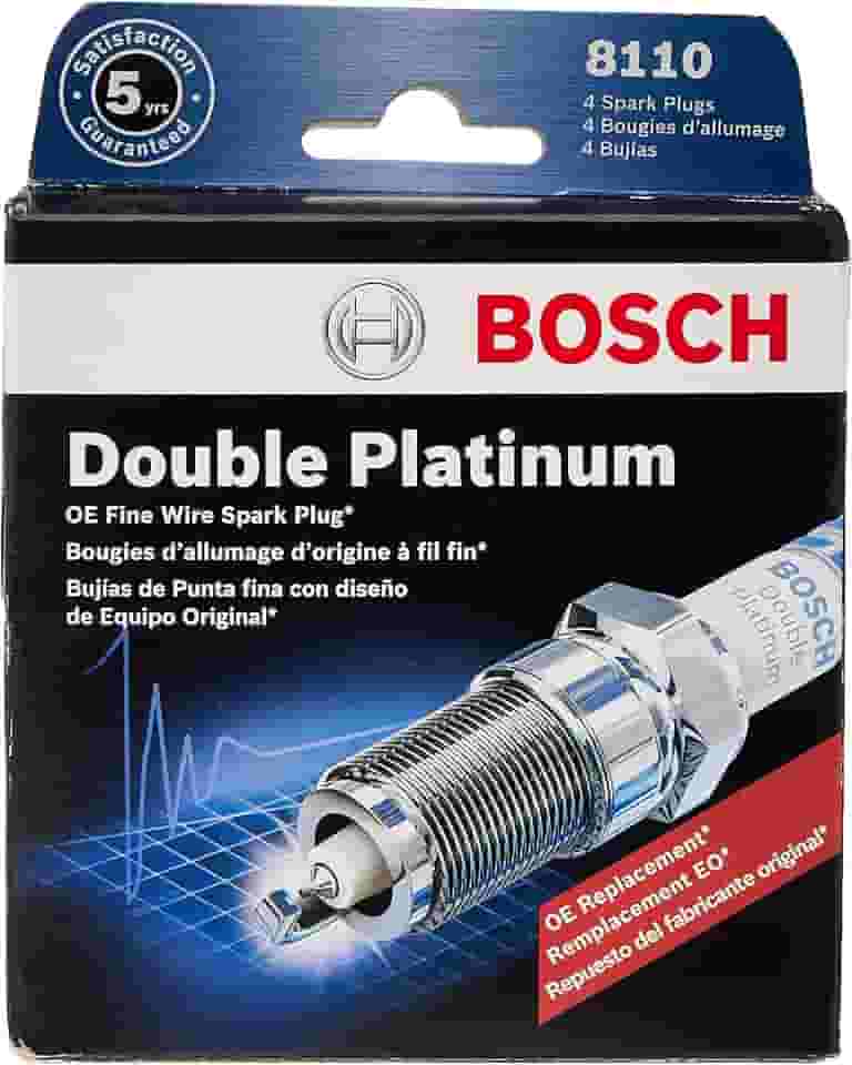 BOSCH Vela de ignição dupla platina fio fino 8110 OE - Pacote com 4