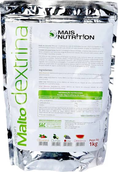 Mais Nutrition Maltodextrina Vegan, Sabor Uva, 1 kg