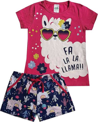 Kit com 3 Conjunto Infantil Juvenil Menina - Verão - 1 ao 16