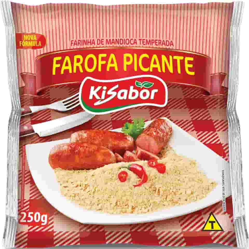 KiSabor Farofa Picante Kisabor 250 Gramas