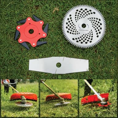 Disco 80 Dentes Lâmina 6 Pontas E Facão Para Roçadeira Stihl 20mm