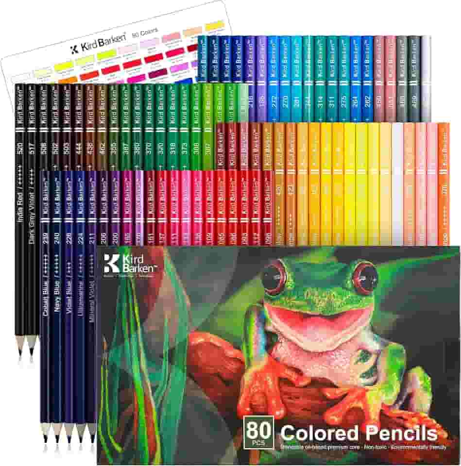 80 Colored Pencils – Professional Color Pencils for Adult Coloring Books,Coloring Pencils with Oil-Based Cores,Soft Core, Art Supplies Gift for Beginners & Adults